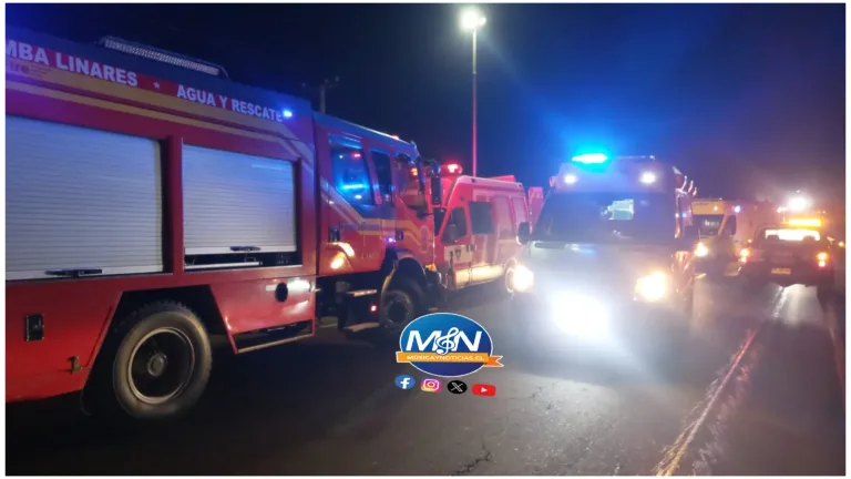 Una Joven fallecida y varios lesionados deja violenta colisión en la Ruta 5 Sur, sector Cruce La Isla en Linares