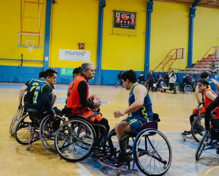 Curicó fue sede de vibrante fecha de la Liga Nacional de Básquetbol en Silla de Ruedas