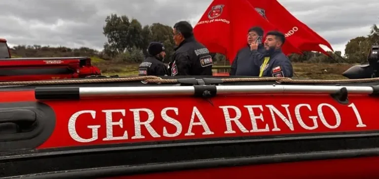 Equipo GERSA de Bomberos de Rengo es movilizado a Villa Alegre para colaborar en búsqueda de concejala desaparecida