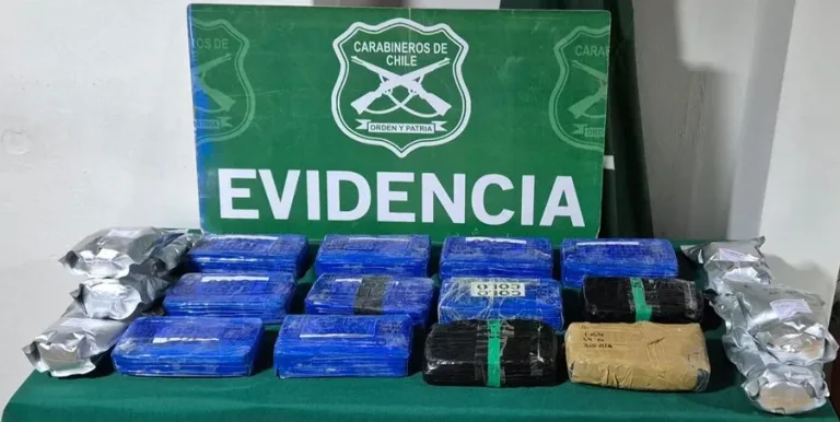 Carabineros incauta 13 kilos de cocaína en Ruta 5 Sur: droga fue avaluada en más de $127 millones