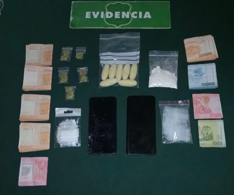 Dos detenidos por microtráfico tras operativo en sector Santa Inés de El Manzano en las Cabras