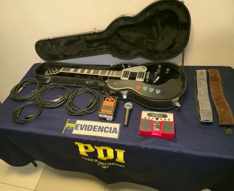 PDI recupera instrumentos musicales robados y detiene a sujeto por receptación en Talca