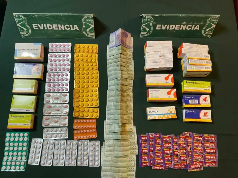 Carabineros desbarata venta ilegal de medicamentos en sector Aldea Campesina de Talca