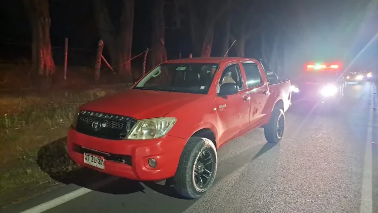 Carabineros de Pichilemu detuvo en minutos a sujeto que robó camioneta en Cahuil