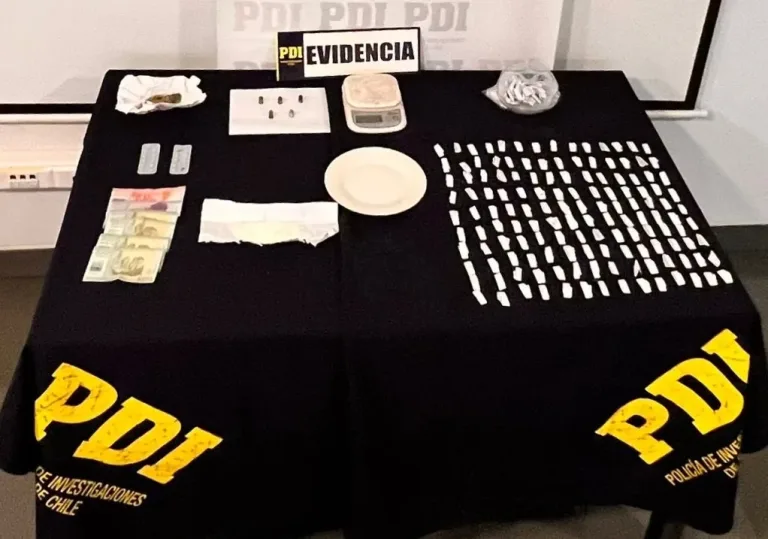 PDI detiene a tres personas por microtráfico en Santa Cruz