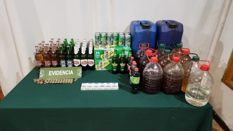 Carabineros incautó alcohol y cigarrillos por venta clandestina en San Javier
