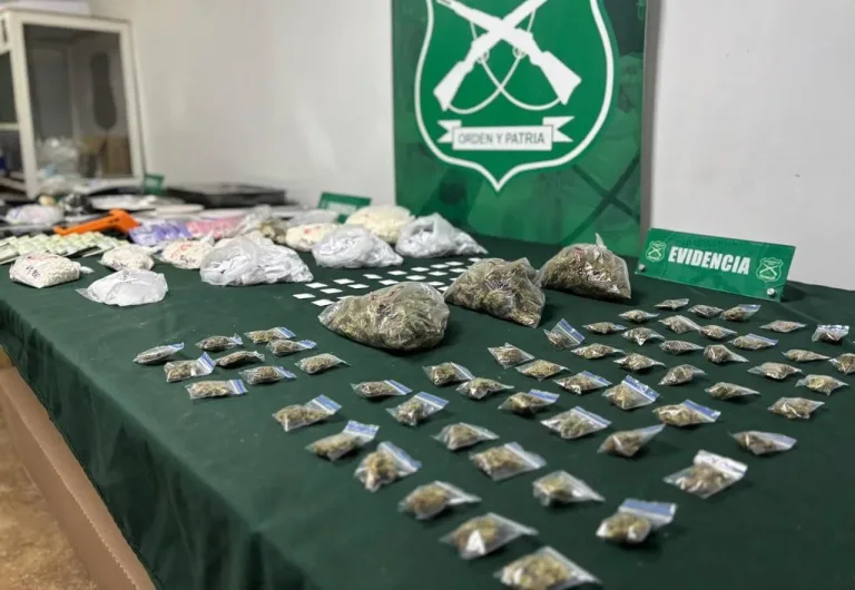 Carabineros OS-7 desarticula banda dedicada al tráfico de drogas en Rancagua