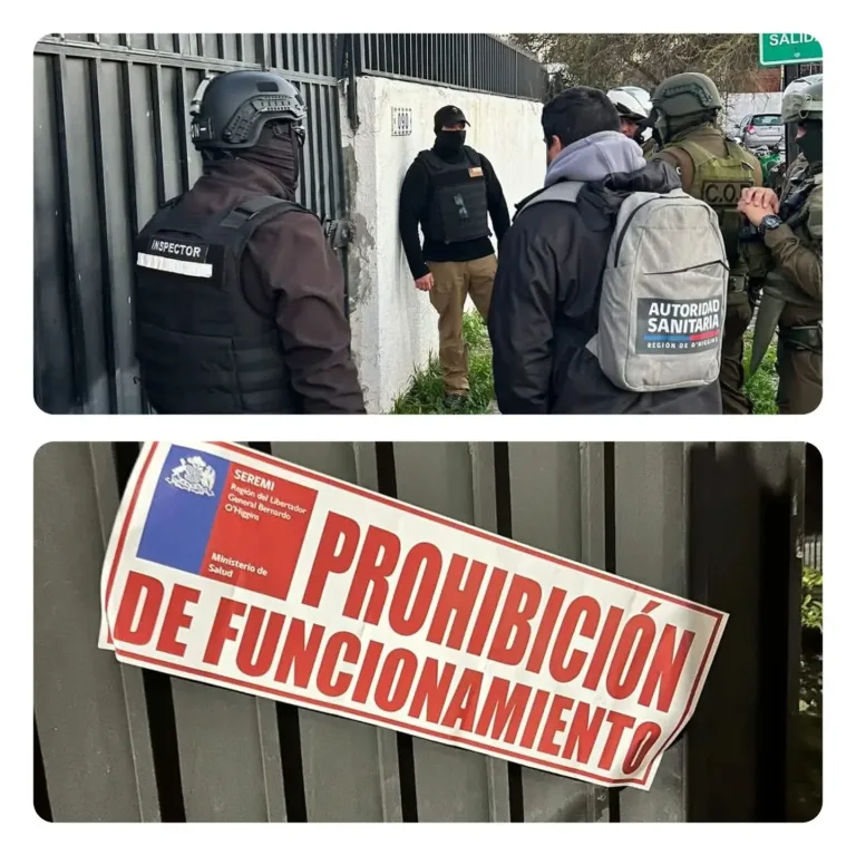 Clausuran vivienda de funcionaba como hostal y centro de comercio sexual en Rancagua