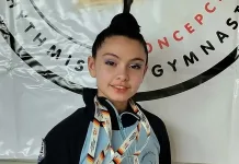 Joven gimnasta curicana Florencia De Gregorio