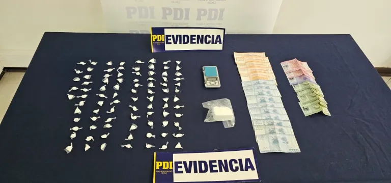 PDI detiene a sujeto por tráfico de drogas en San Vicente de Tagua Tagua