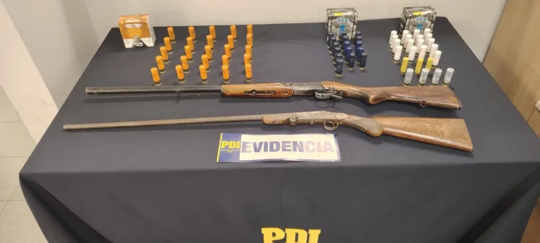 PDI detuvo a sujeto por infracción a la Ley de Armas en San Javier