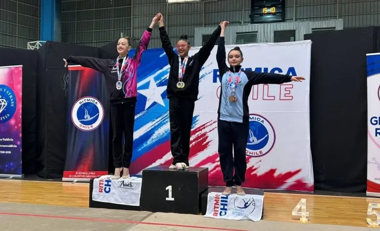 Florencia de Gregorio brilla en Talca y asegura tres finales nacionales en gimnasia rítmica