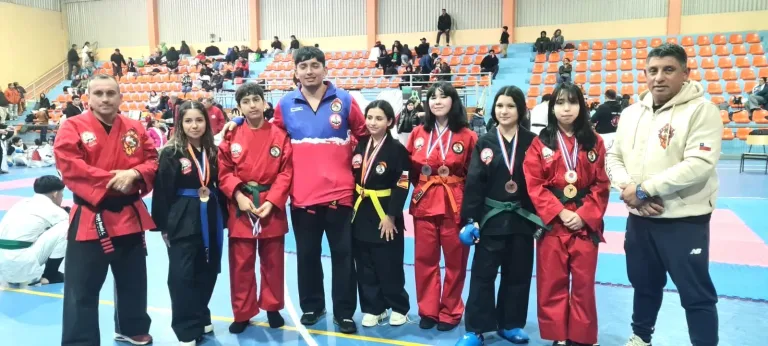 Academia Kenpo Gikan destaca en la Copa del Carbón con 11 medallas para Curicó