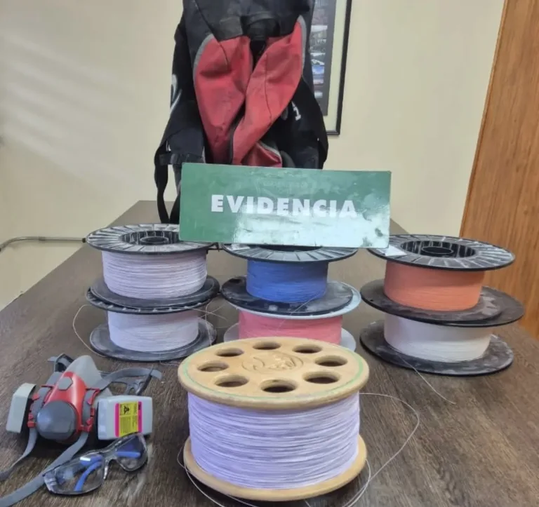 Carabineros detiene a sujeto por uso de hilo curado en sector eriazo en Rancagua