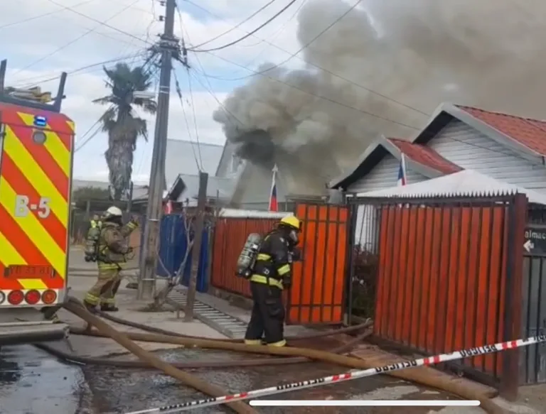 Incendio afectó vivienda en Linares: no hubo lesionados