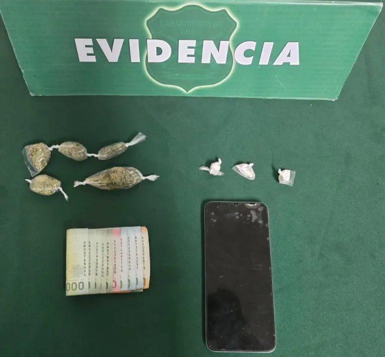Carabineros detuvo a un sujeto por tráfico de drogas en Fonda de Pichilemu