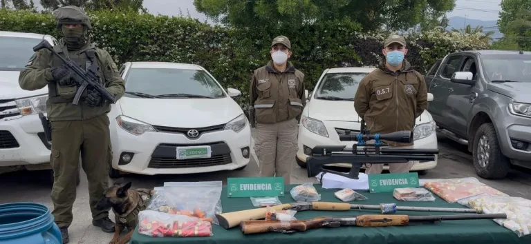 Desarticulan organización criminal dedicada al tráfico de drogas entre O’Higgins y Maule