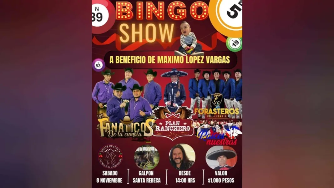 Familia de Teno organiza bingo solidario para apoyar el tratamiento médico de su hijo