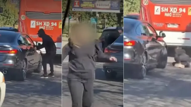 Conductor frustra violenta encerrona atropellando a uno de los delincuentes en Independencia