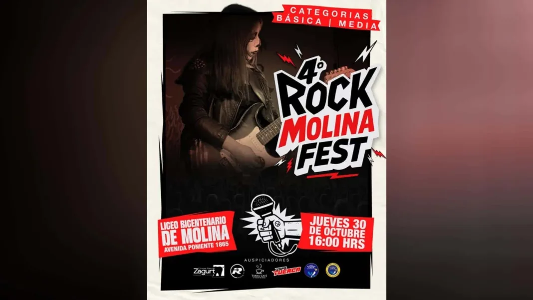 Liceo Bicentenario de Molina invita al Rock Molina Fest 2025