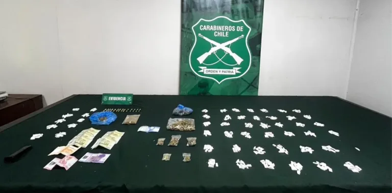 Carabineros OS-7 detiene a tres sujetos por tráfico de drogas en Rancagua
