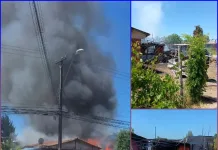 Incendio destruye vivienda en Sarmiento y deja a una familia damnificada