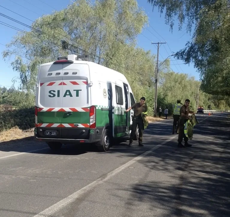 Accidente de tránsito en Yerbas Buenas deja una persona fallecida en la Ruta L-25