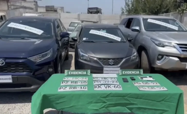 Carabineros del SEBV recuperan en Rancagua tres vehículos robados en la Región Metropolitana