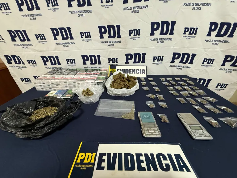 PDI detuvo a cinco imputados en Cauquenes por delitos asociados a drogas
