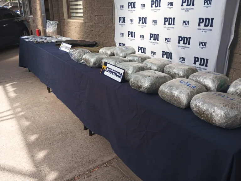 PDI Rancagua detuvo a tres personas e incautó más de 17 kilos de droga en investigación por homicidio ocurrido en 2024