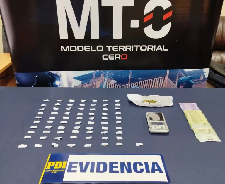 PDI detuvo en Molina a dos personas por microtráfico