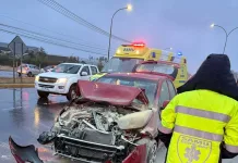 Colisión múltiple en la Ruta 5 Sur frente a Curicó moviliza a equipos de emergencia Colisión múltiple en la Ruta 5 Sur frente a Curicó moviliza a equipos de emergencia-1