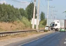 Fatal accidente de tránsito en la Carretera de la Fruta deja una persona fallecida en Las Cabras IMG_4914