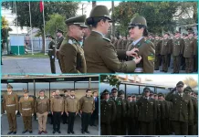 Carabineros de Curicó conmemora 99° aniversario institucional con izamiento del pabellón patrio y entrega de condecoraciones Carabineros de Curicó conmemora aniversario institucional 99