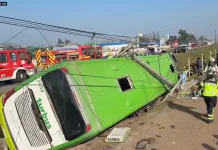 Al menos 22 lesionados deja volcamiento de bus en la Ruta 5 Sur en Teno Dos Fallecidos Y Al Menos 22 Lesionados Deja Volcamiento De Bus En La Ruta 5 Sur En Teno
