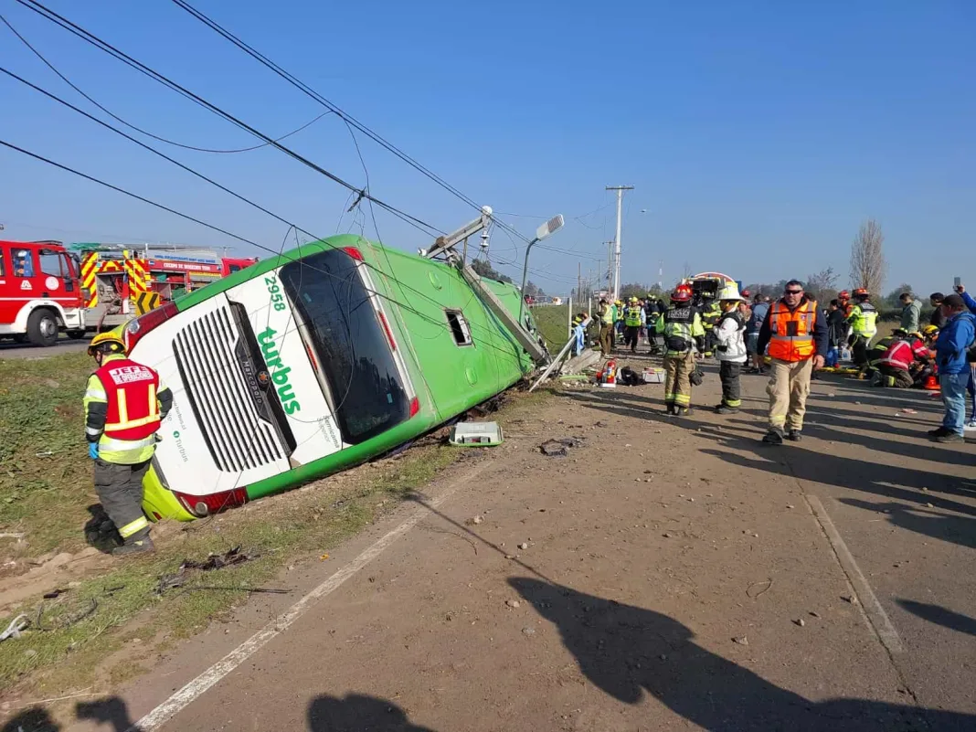 Dos Fallecidos Y Mas De 20 Lesionados Deja Volcamiento De Bus Turbus En La Ruta 5 Sur En Teno Dos Fallecidos Y Mas De 20 Lesionados Deja Volcamiento De Bus Turbus En La Ruta 5 Sur En Teno