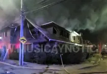 Incendio Destruyo Una Vivienda En El Sector Boldo 4 De Curico Y Movilizo A Cinco Unidades De Bomberos 1