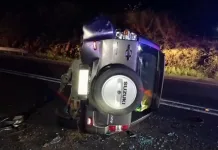 Colision Frontal Con Posterior Volcamiento Movilizo A Organismos De Emergencia A La Ruta 90 En El Sector San Gregorio En Nancagua