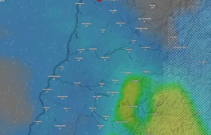 Pronostican Hasta 55 Mm De Lluvia Y Rachas De 70 Km H En Sectores Del Maule