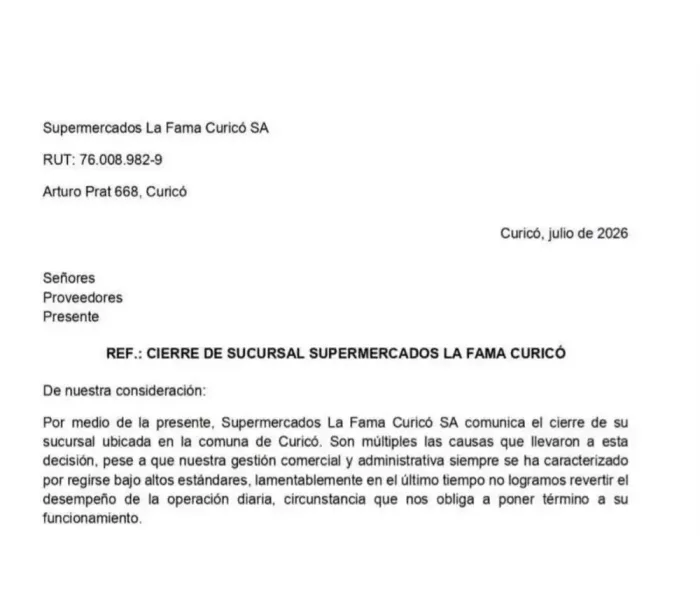 Sorpresivo Cierre De Sucursal La Fama En Curico Deja A Trabajadores En Incertidumbre Y Sin Su Fuente Laboral 3 Sorpresivo Cierre De Sucursal La Fama En Curico Deja A Trabajadores En Incertidumbre Y Sin Su Fuente Laboral 3