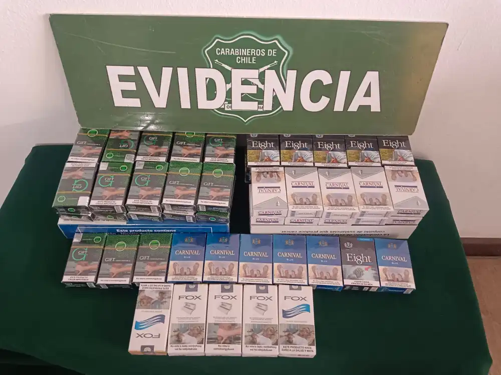 Carabineros Detiene A Sujeto Por Contrabando De Cigarrillos En Feria Libre De San Javier