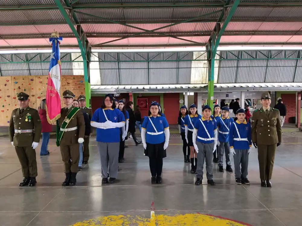 Carabineros Realiza Ceremonia De Juramento A La Bandera De Brigadas Escolares En Teno