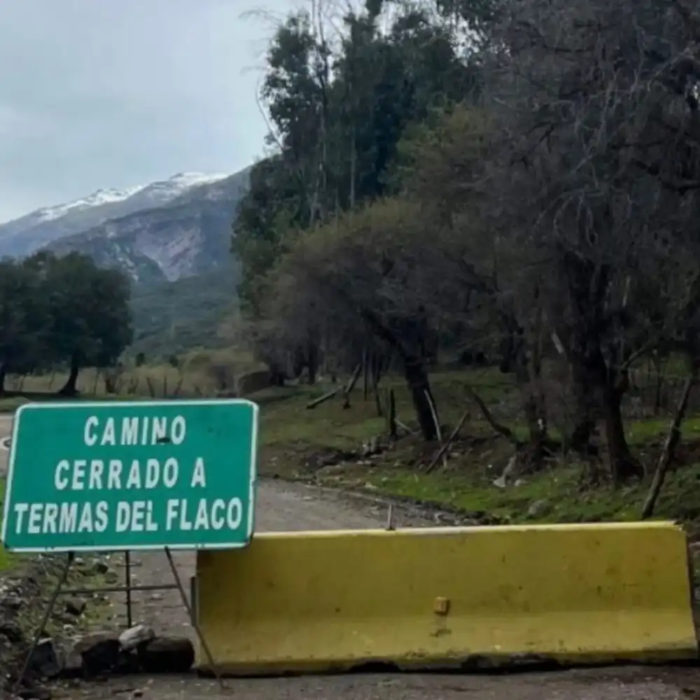 Cierran Ruta I 45 Hacia Termas Del Flaco Por Graves Danos Tras Lluvias Y Acumulacion De Nieve