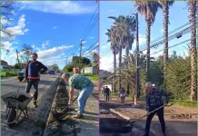 Conductores de la Línea Roja Curicó-Sarmiento toman palas y reparan por su cuenta baches en avenida Juan Luis Diez de Curicó Conductores De La Linea Roja Curico Sarmiento Toman Palas Y Reparan Por Su Cuenta Baches En Avenida Juan Luis Diez De Curico