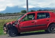 Dos Personas Resultan Lesionadas Tras Volcamiento De Automovil En La Ruta 5 Sur Frente A Sagrada Familia
