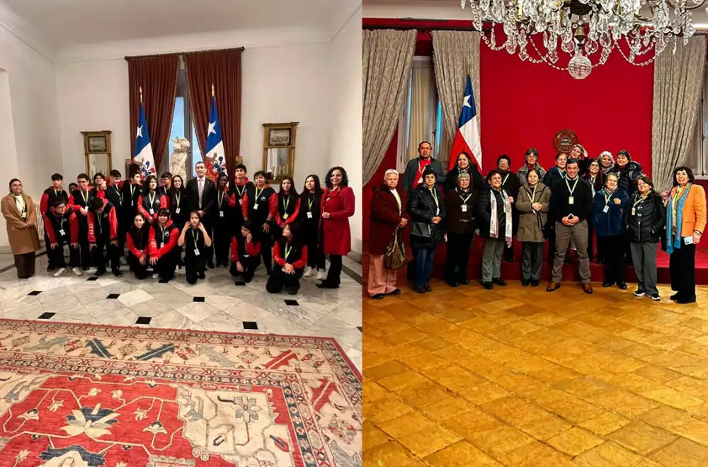 Estudiantes De Curico Y Vecinos De Teno Recorren El Palacio De La Moneda Gracias A Gestion Del Diputado Benjamin Moreno 1