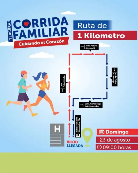 Hospital De Curico Prepara Su 3a Corrida Familiar Cuidando El Corazon Con Cerca De Mil Inscritos 2