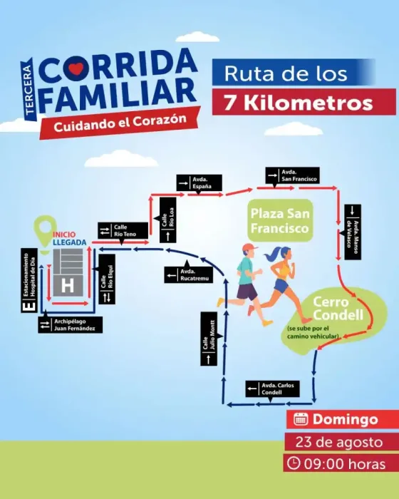 Hospital De Curico Prepara Su 3a Corrida Familiar Cuidando El Corazon Con Cerca De Mil Inscritos 3