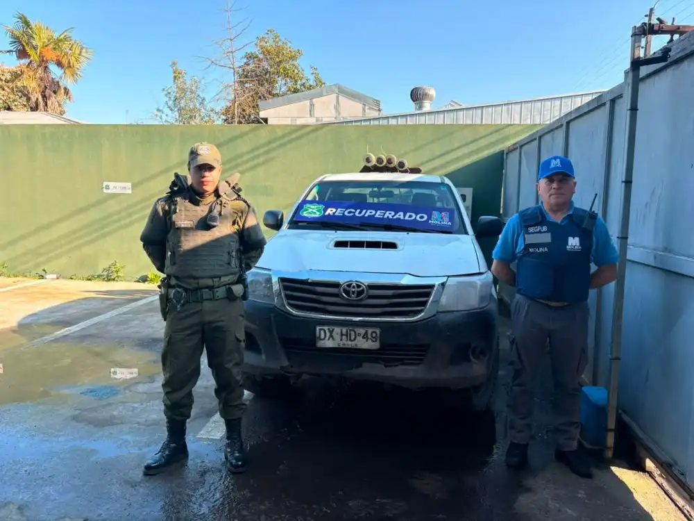 Lectores De Patentes En Molina Permiten Recuperar Vehiculo Robado En El Sur Del Pais