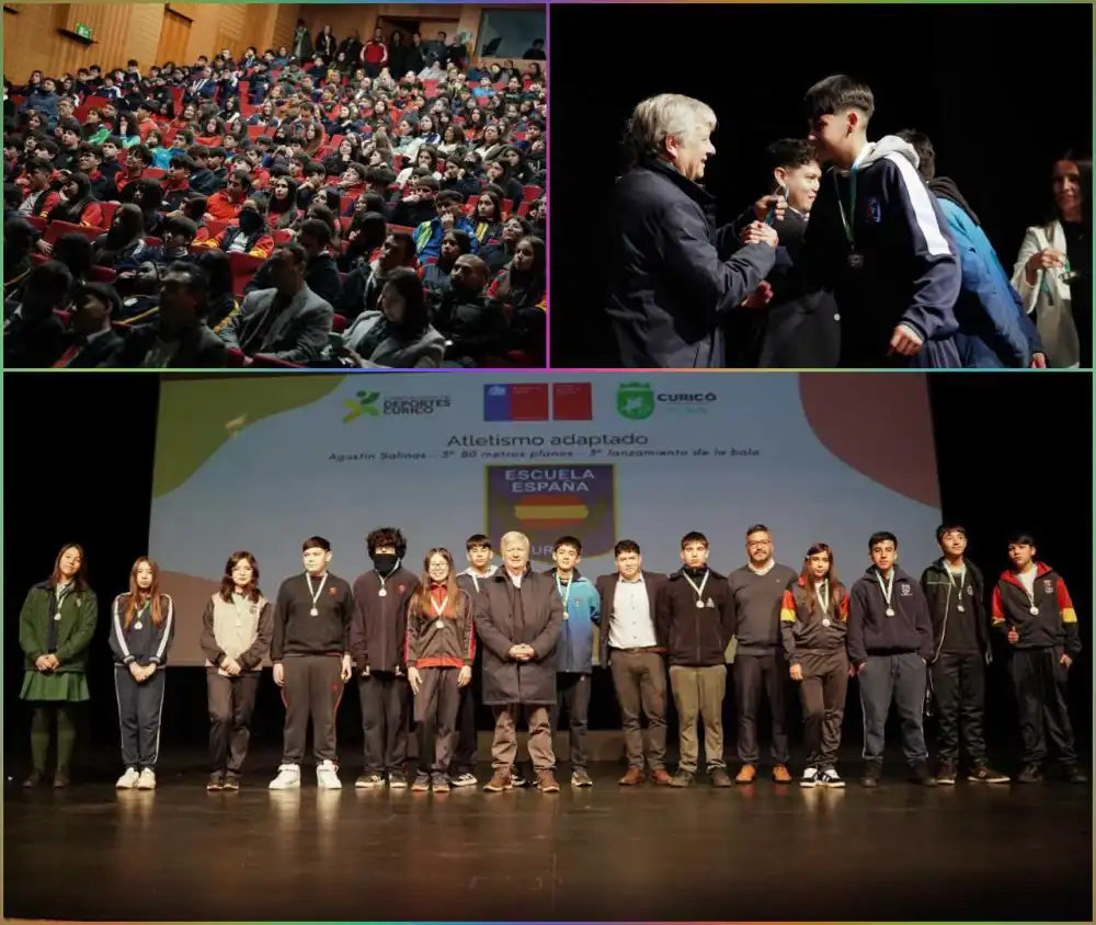 Mas De 450 Estudiantes Fueron Premiados Como Campeones Comunales De Los Juegos Deportivos Escolares 2026 En Curico